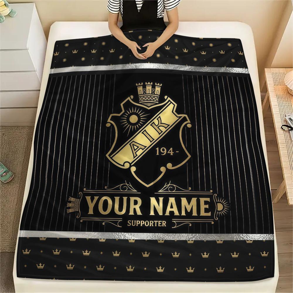 Custom Name AIK2 Flannel Blanket, High quality Comfortable for All Seasons, Home Decor, Warmth and Comfort
