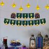 Eid Mubarak Balloon Set with Moon and Star Decorations for Ramadan Celebration