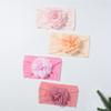 New Baby Cute Sticky Flower Headband, Comfortable and Soft Boys and Girls Hair Accessories, Fontanelle Baby Headband