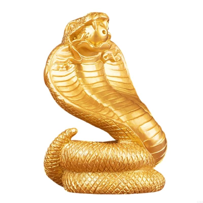 62KD Chinese Snake Years Resins Statue Snake Delicate Funny Snake Figurine Decoration