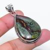 Natural Dragon Blood Gemstone Handmade 925 Sterling Silver Pendant 1.97" AP-15754