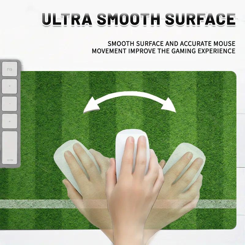 1PC Soccer Ball Field Oversized Mouse Pad - Non-Slip Rubber Base Perfect for Office School Esports Home Decor Desk Mat 136A