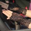 Summer Outdoor Women Half Fingers Mesh Lace Gloves Female Elegant Dance Driving UV-proof Sun Protection
