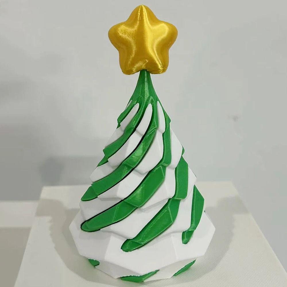 

Shuttle Model 3D Spiral Cone Fidget Toy Detachable Pyramid Ornament Kids Xmas Gifts зелёный