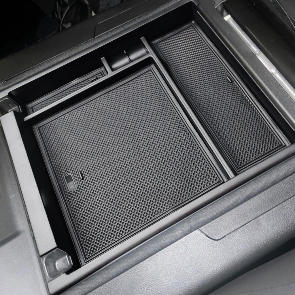 HGWEI Center Console Storage Organizer for Chevy Silverado 1500 GMC Sierra 2019-2025 Armrest Storage Tray Interior Accessories