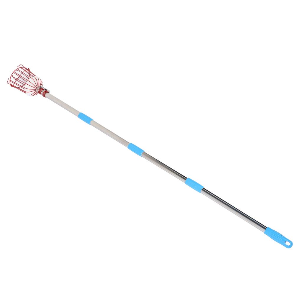 Fruit Picker Tool Multifunctional Stainless Steel Rustproof Orange Fruits Catcher Tree Picker with Pole