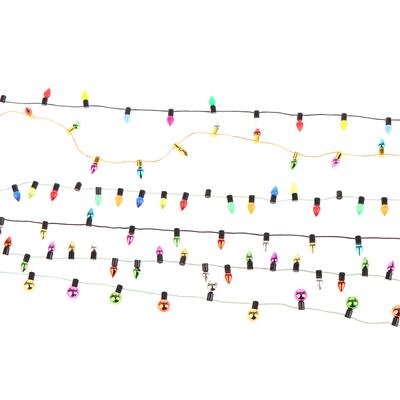 1:12 1 String Of Fake Lights Christmas Good Decoration Dollhouse Miniature Mini Furniture Accessories String Lights