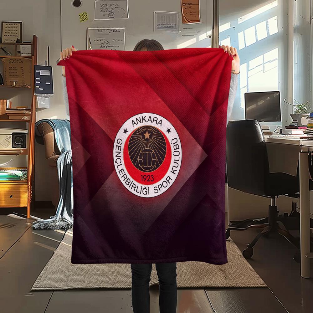 Gençlerbirliği S.K.  Print Flannel Blanket, High quality Comfortable for All Seasons, Home Decor, Warmth and Comfort