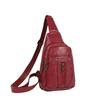 Fashion Casual Chest Bag Women's Bag New Versatile Soft Leather Women's Shoulder Crossbody Breast Bag Retro Small Backpack