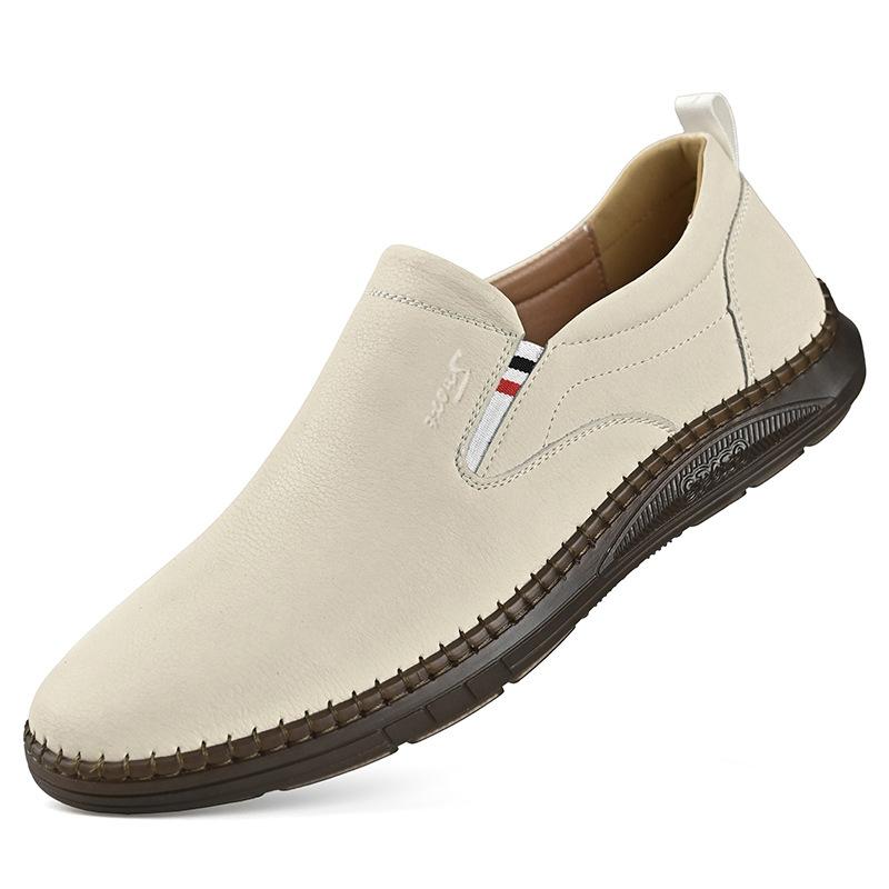 

Новая летняя мужская обувь повседневная мужская кожаная обувь мужская обувь ручной работы онлайн обувь на одной педали обувь из мягкой кожи 38 бежевый