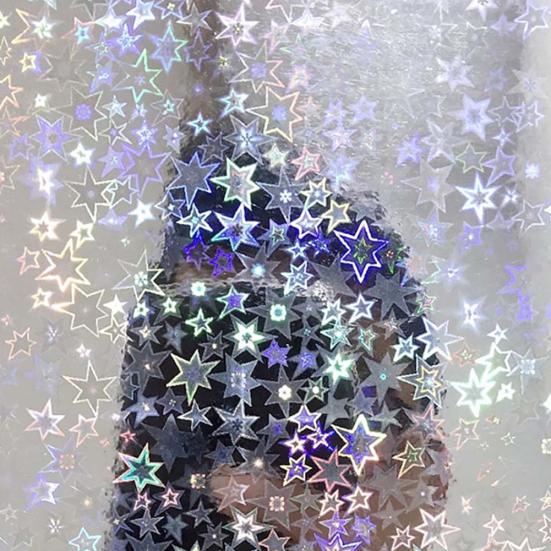 10Pcs Geometrie Muster Holographische Klebeband Film Flash Angeln Köder Aufkleber