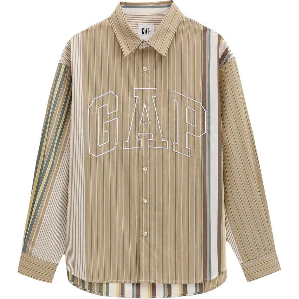 GAP Shirts Unisex Khaki Lapel Moderate Other 791968
