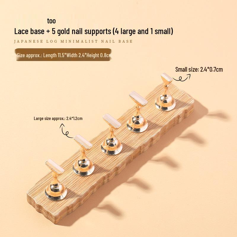 

Высококачественный магнитный деревянный держатель для гвоздей для нейл-арта в японском стиле - Золотой и Серебряный