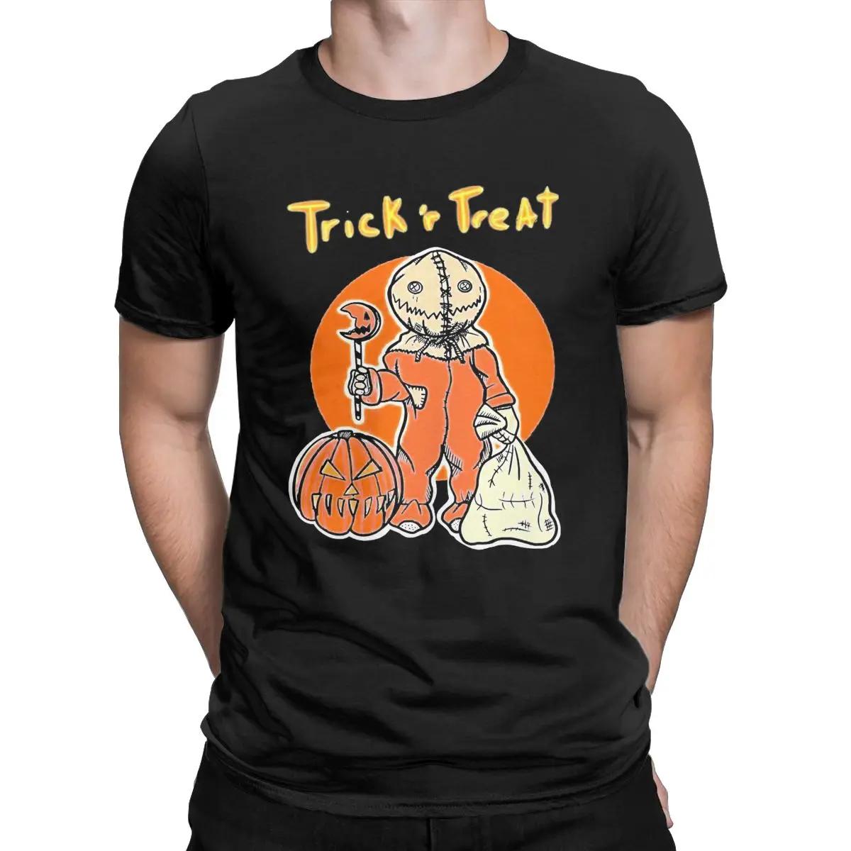 

Trick R Treat Sam Мужские повседневные футболки Halloween Pumpkin Amazing Tee Унисекс Летние уличные топы с коротким рукавом Ropa Hombre L