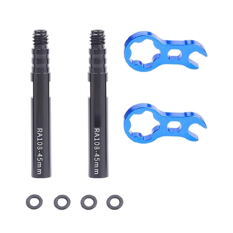 

Leak Proof Bicycles Valves Adapter For Easily Tool Frees Inflation Extender Suitable for Deep Wheel Rims 45mm