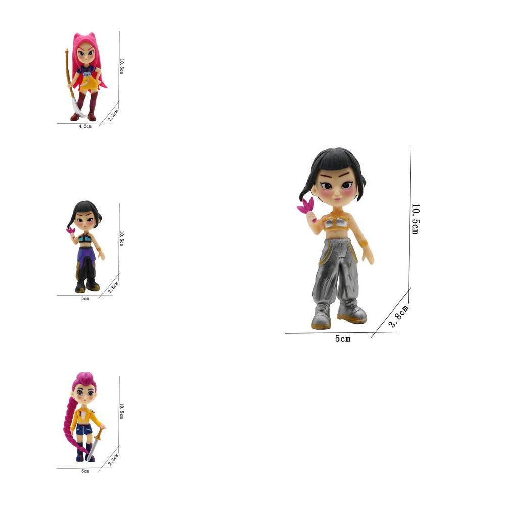 Kpop Demon Hunters Plastic Anime Action Figures For Collectors And Kids