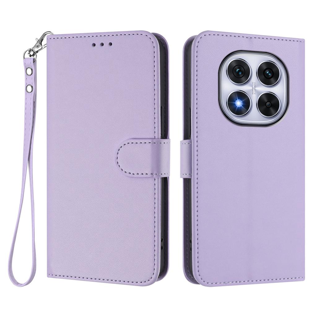 For Xiaomi Redmi Note 14 Pro 4G Leather Case Wallet Stand Phone Cover with Wrist Strap