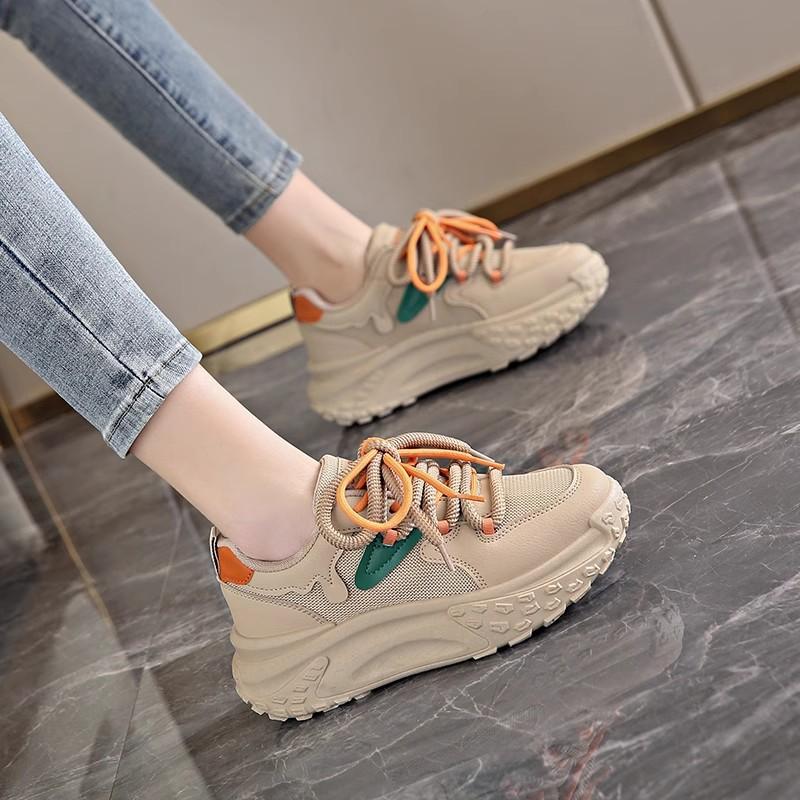 Women's casual 2026 summer new breathable running shoes with mesh and versatile dad shoes
