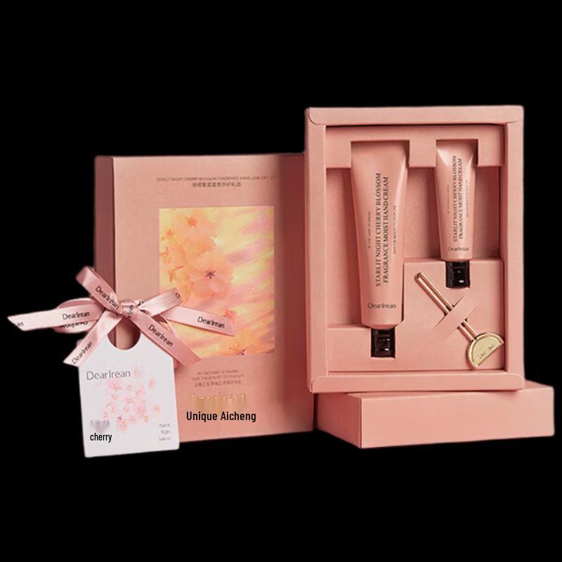 Unique Irene Night Cherry Blossom Scented Moisturizing Hand Cream Gift Set