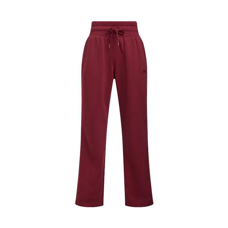 Under Armour UA CNY Casual Sports Series Fashion Simple Loose Fit Knit Sweatpants Women Bottoms Flame-Red 6006012-625