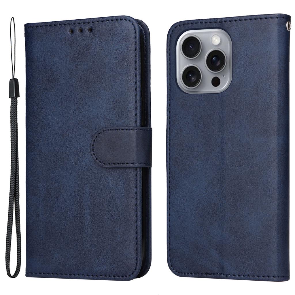 For iPhone 16 Pro Max Stand Case Card Slot Leather Wallet Phone Cover