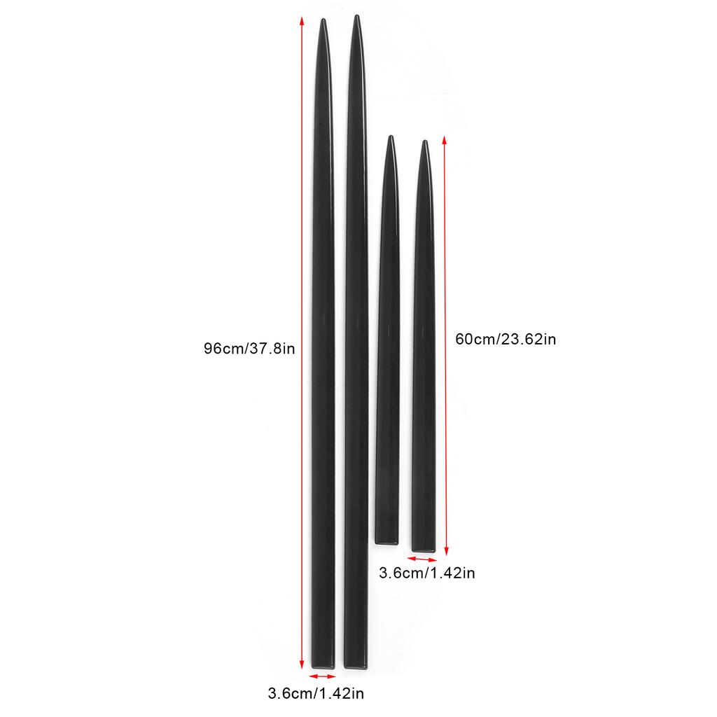 Body Side Trim Waterproof Bright Black  Door Protector Auto Modification Exterior Belt Body Side Molding Door Trim