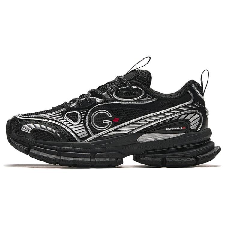 

New Anta Champion All Weather Series Slip Resistant Low top Running Shoes Women s Black 122348805A-6 36.5