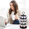 Coffee Pod Holder, Coffee Pod Carousel Storage Organizer Stand (Capacity of 40 K Cup Pods) - Rotatable