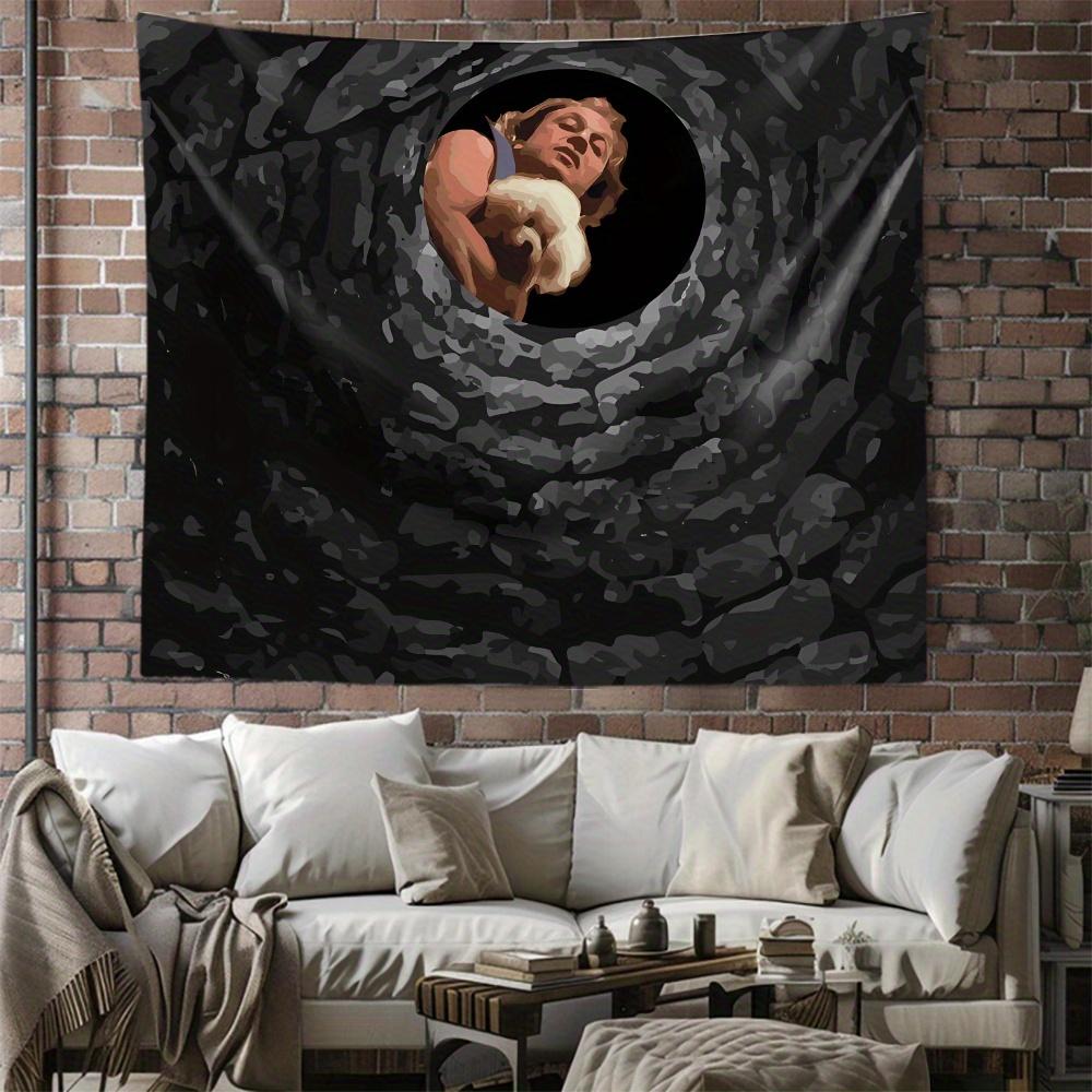 

1 Piece Buffalo Bill Looks Down at the Wellthemed Tapestry Headboard Aesthetic Room Decoration Background Cloth Wall Decor 74x94cm(29x37in)