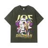275 GSM Washed T-shirts 100% Cotton Digimon V4 Gomamon Print Unisex Heavy Cotton T Shirt