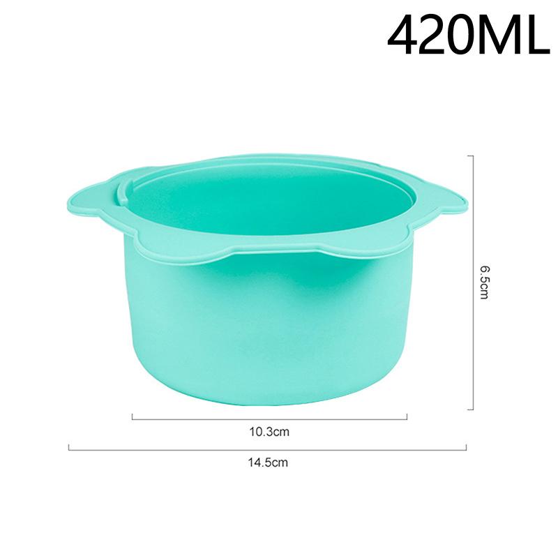 Wax Warmer Heat-resisting Replacement Silicone Bowls Hair Removal Wax With Stirring Stick Non-Stick Pan Hair Removal Beauty