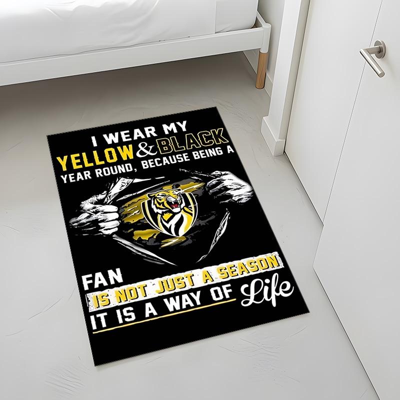 Richmond Football Club (1) Teppich Geeignet Für Wohnzimmer Schlafzimmer Computerräume Essbereiche Und Platzierung Unter Tischen Und Stühlen Auch Eine Ideale Wahl