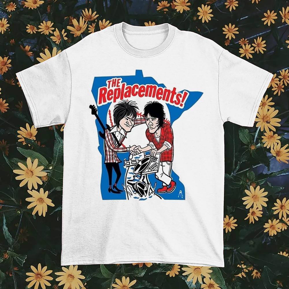 

New Rare The Replacements Concert Cotton White S-5XL Unisex Shirt DI241 Unisex T-Shirt XXXXL