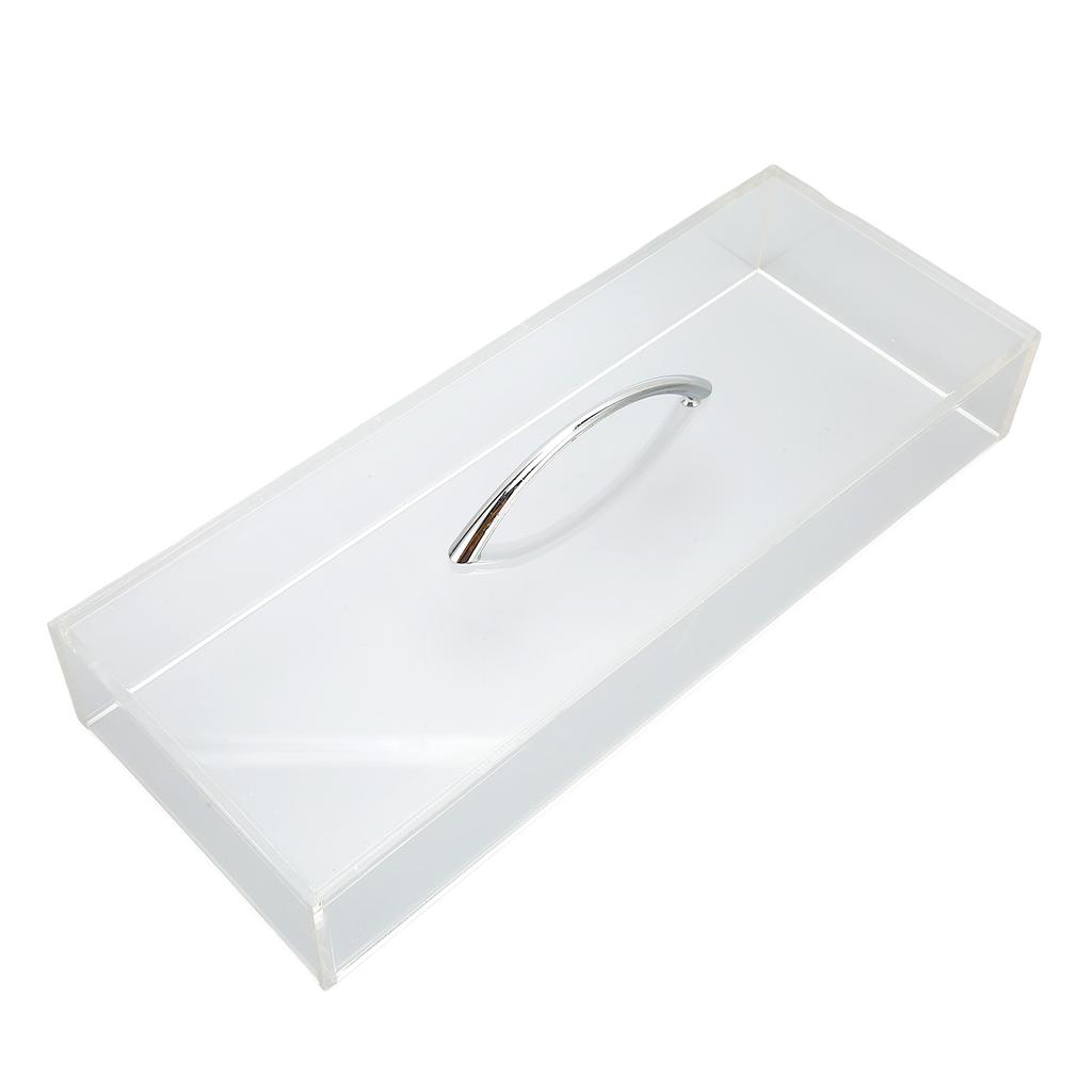 Transparent Dustproof Box Large Capacity Good Protection Watch Dustproof Box with Handle for