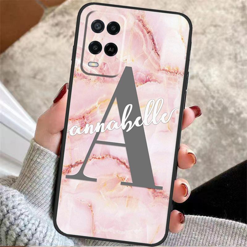 

Personalisierte Custom Name Marble Case For OPPO A96 A76 A16 A98 A78 A58 A18 A15 A17 A77 A5 A9 A74 A94 A52 A72 A53S A54S A57S OPPO A94 5G