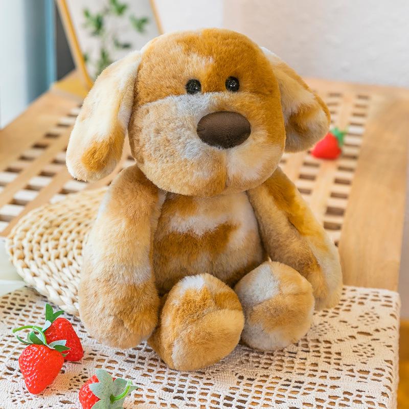 New Tie-dye Cute Dog Plush Toy Puppy Dog Doll for Children To Send Pillows for Holiday Gifts