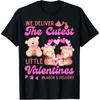 Labor And Delivery Tech L&D Valentine's Day Groovy Heart T-Shirt