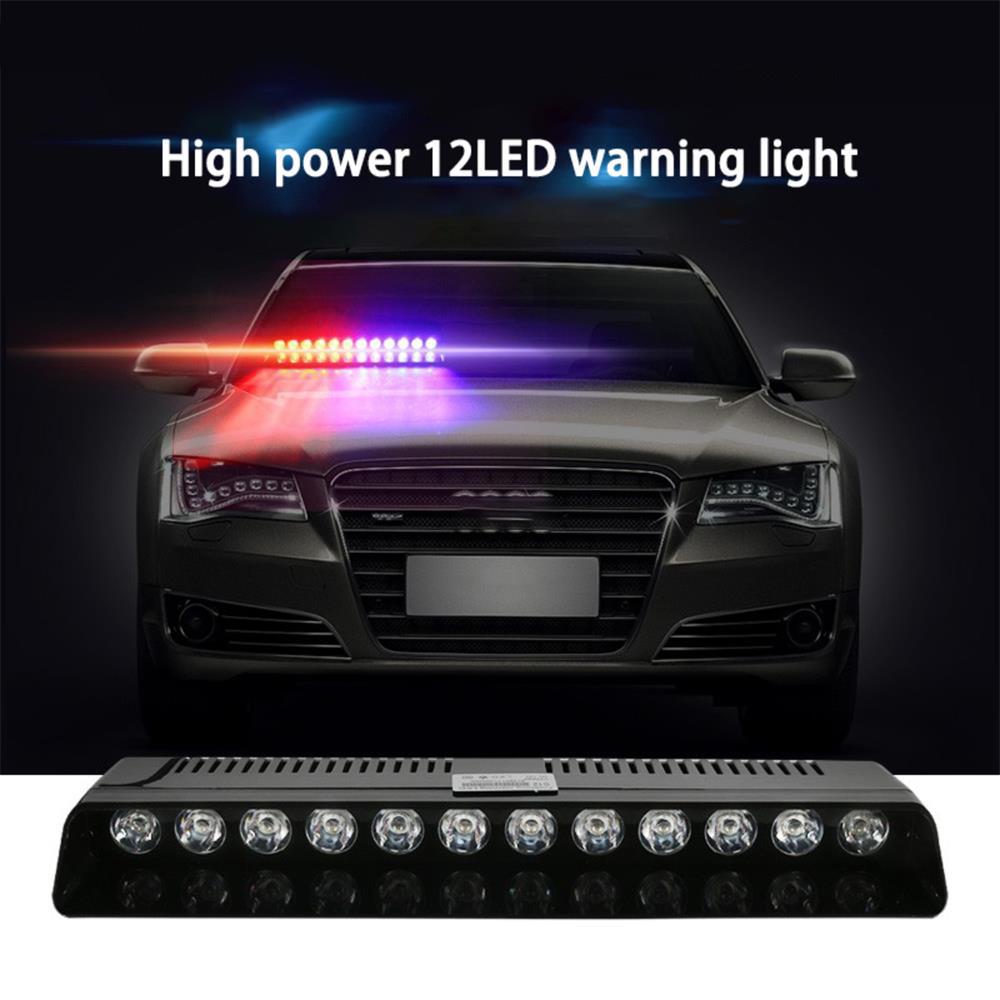 Buy 1PCS 12 LED Police Strobe Lights Emergency Suction Cup Warning