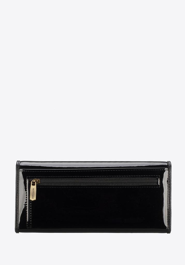 Wittchen Woman Large Foldable Wallet Made Of Patent Leather, Black Patent Leather