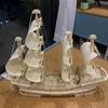 3D Puzzle Ancient Sailboat Wood Craft Construction Model Kit, DIY Assembly Wooden Model Unfinished Crafting Hobby Boat Puzzle