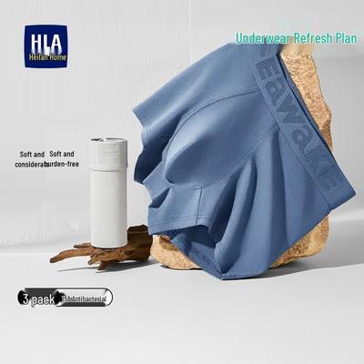 HLA Men's 60-Count Cotton Silver Ion Antibacterial Underwear 3-Pack