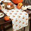Rectangular Halloween Pumpkin Ghost Table Runner Soft Texture Dining Table Cloth  Party Decoration