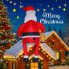 9.51FT Large Inflatable Santa Claus Reindeer Toy Home Decor Ornament Christmas Decoration forYard Xmas Supplies Holiday Gifts