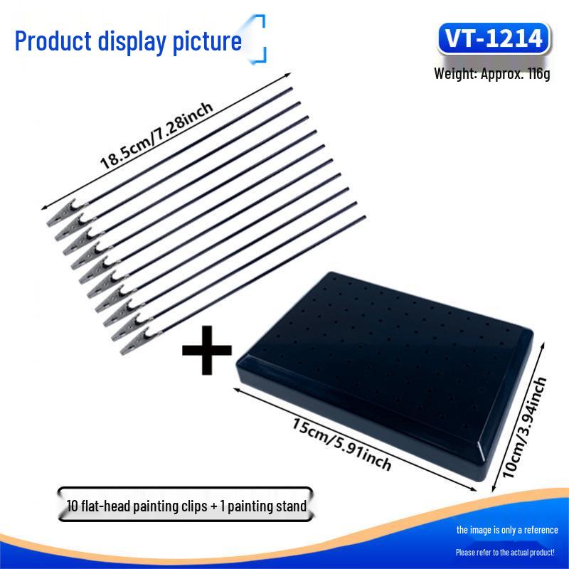 Metal Model Painting Clips with Protective Stand for Gundam Figures