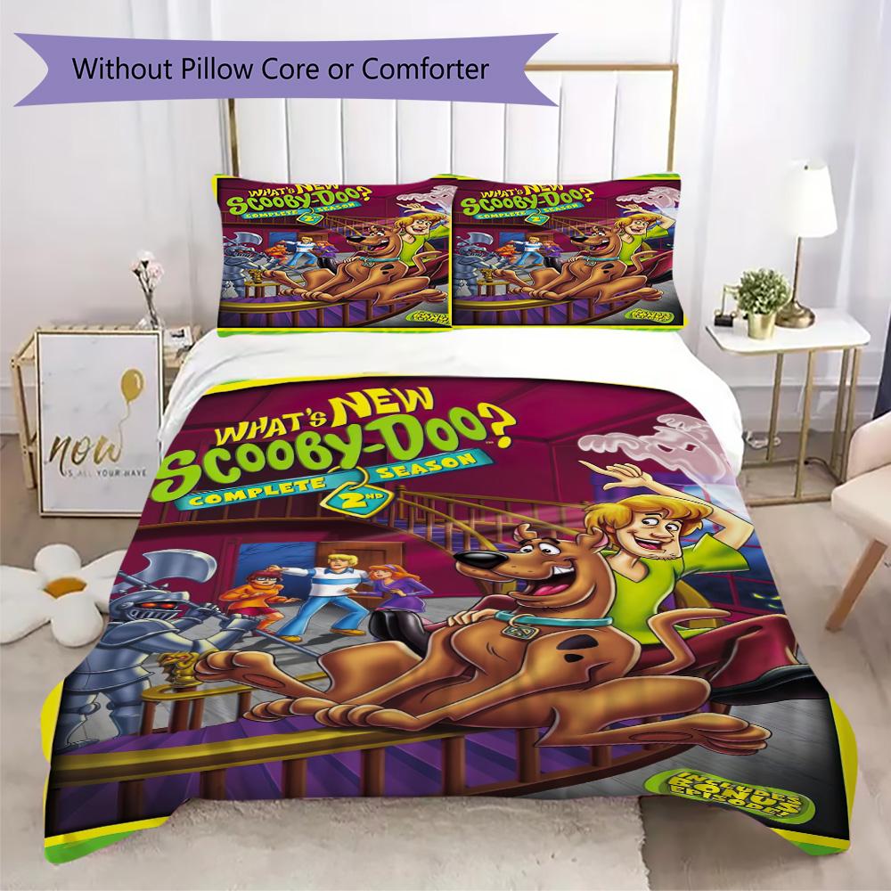 Halloween fantasy comedy adventure cartoon movie Scooby-Doo provides comfortable bedding covers and pillowcases for home use (without core) K11