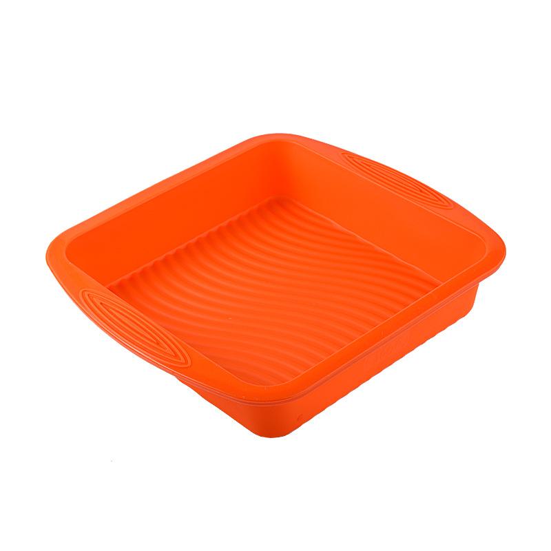 1pc Silicone Square Non-Stick Square Cake Pan for DIY Baking with Silicone Mold