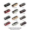 Étui à clés en cuir véritable pour Porsche: Cayenne, Panamera, 911, Taycan