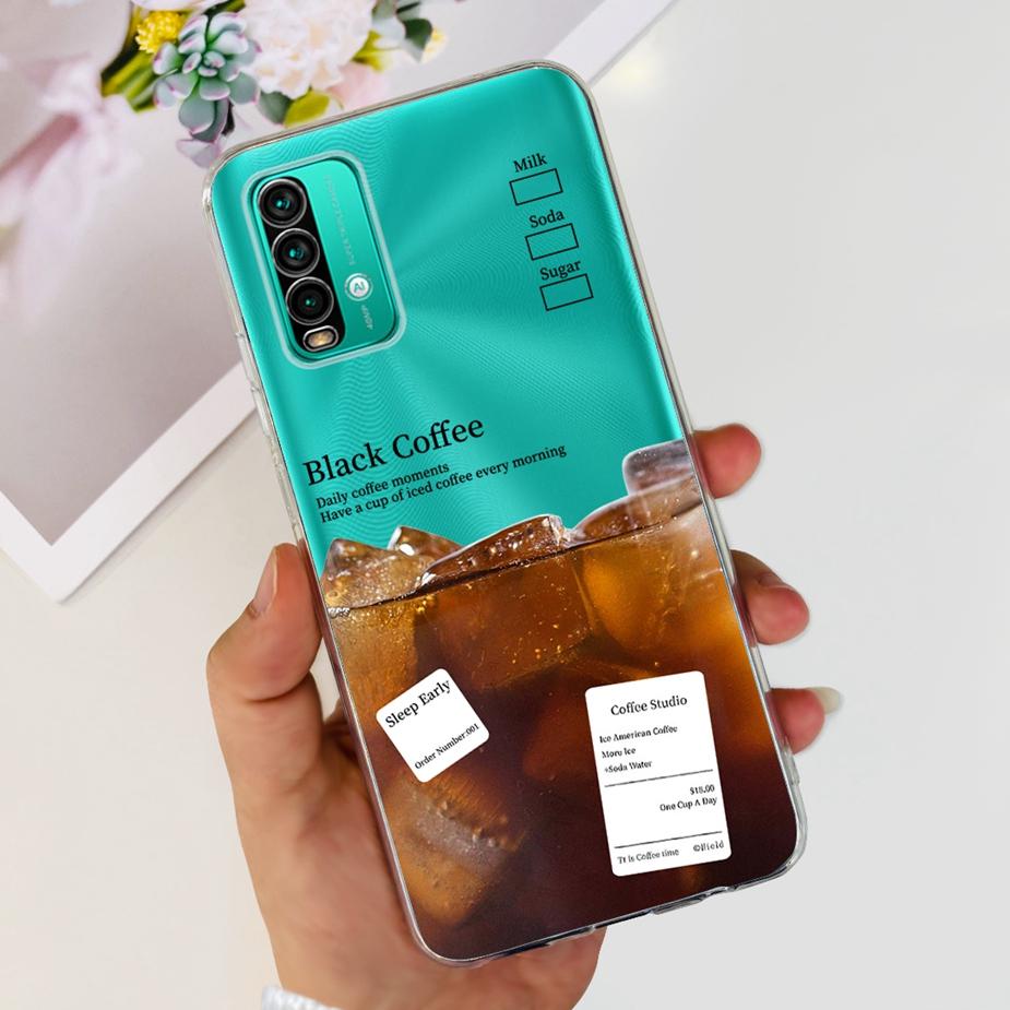 For Xiaomi Redmi 9T Case Cute Fashion Painted Cover Clear Silicone Phone Case For Xiaomi Redmi 9T Redmi9T Back Cover 6.53'' Bags