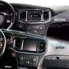 For Dodge Charger 2016-2023 Dashboard DVD Nav Anti-scratch Protector Carbon Fiber Style Centeral Control Navigation Frame