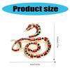 Rhinestone Snake Brooch Enamel Lapel Pin Nonfade Charm Suit Pin For Everyday Use And Festival Formal Event Cultural Gift